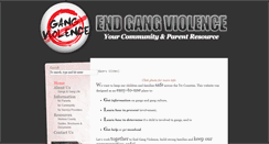 Desktop Screenshot of endgangviolence.org