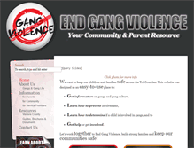Tablet Screenshot of endgangviolence.org